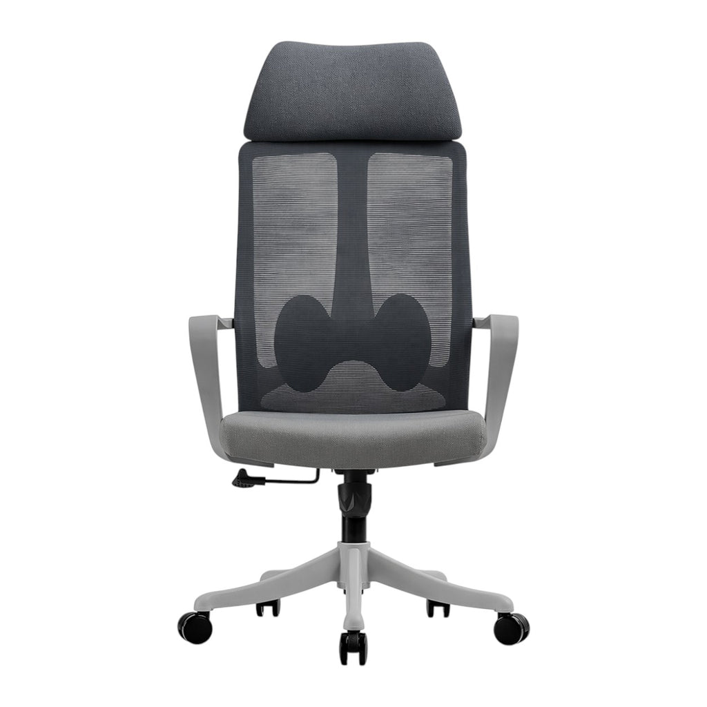 Ergonomic High Back Mesh Office Chair with Contoured Headrest and Durable Nylon Base