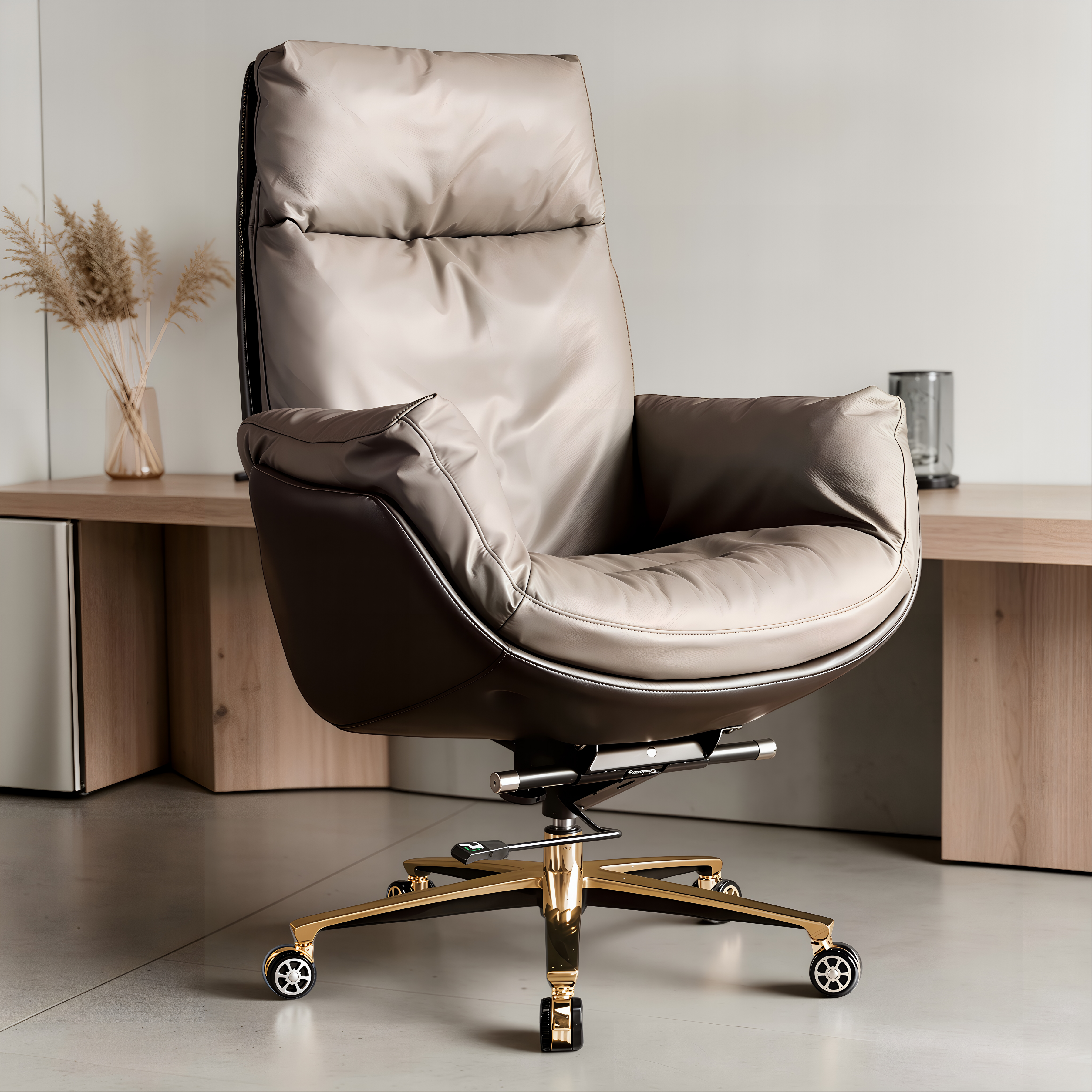 Reclining Executive Chair with Aluminium Base
