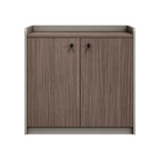 Contemporary Low Storage Cabinet with Rounded Frame