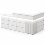 Modern Classic LED Reception Desk with Storage