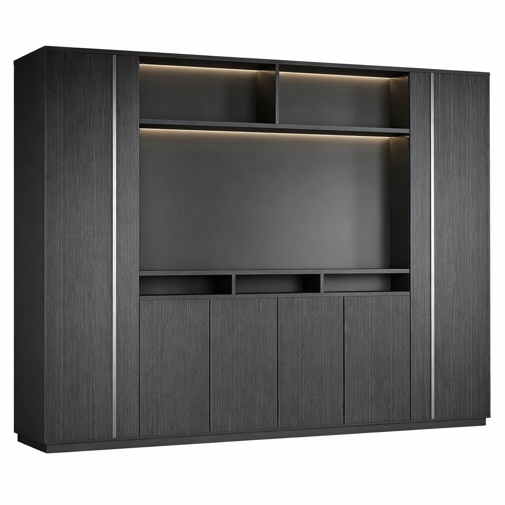 Executive Office Display and Storage Wall Unit