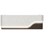 Luxury LED Curved Reception Counter