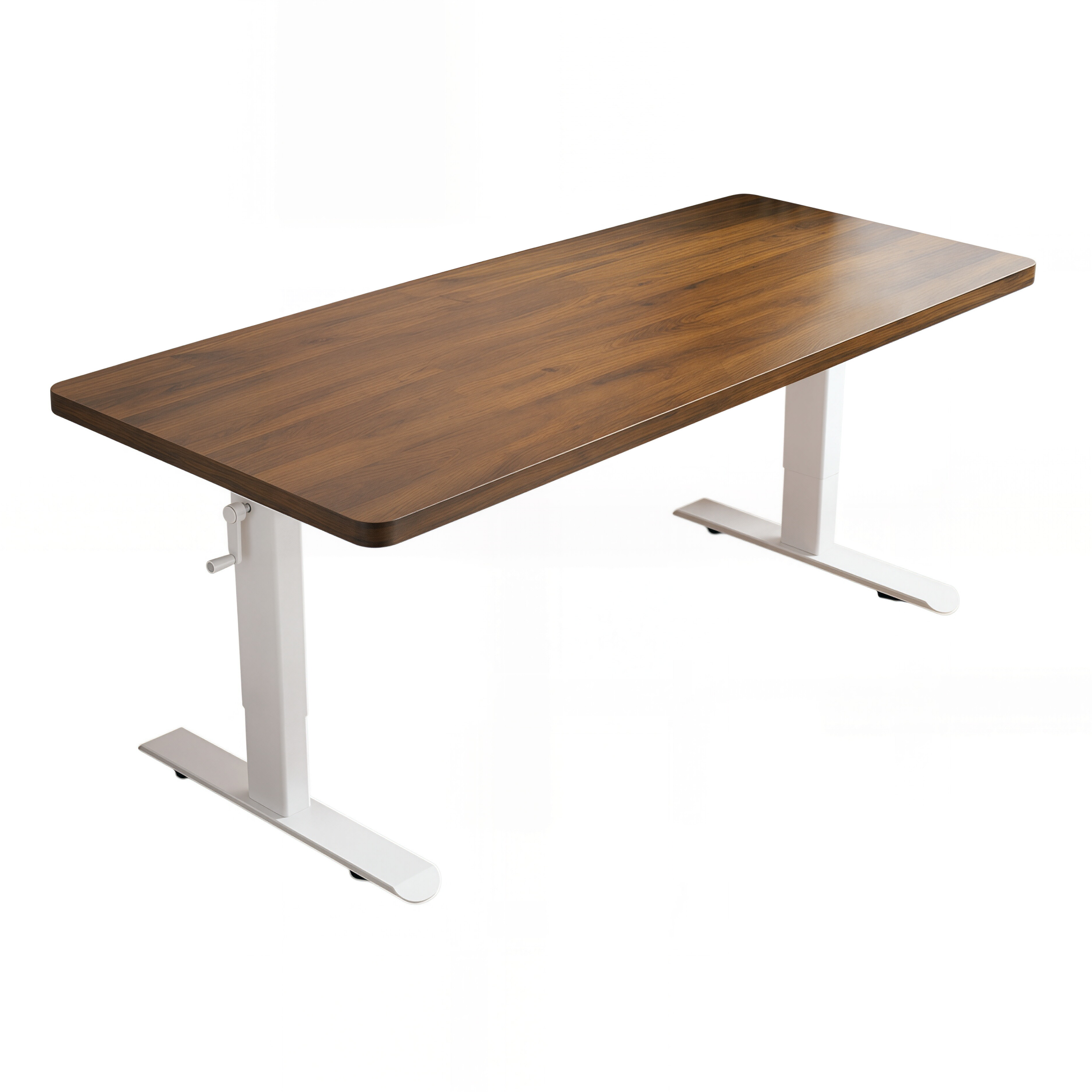 Adjustable Workstation Desk with Rounded Edges