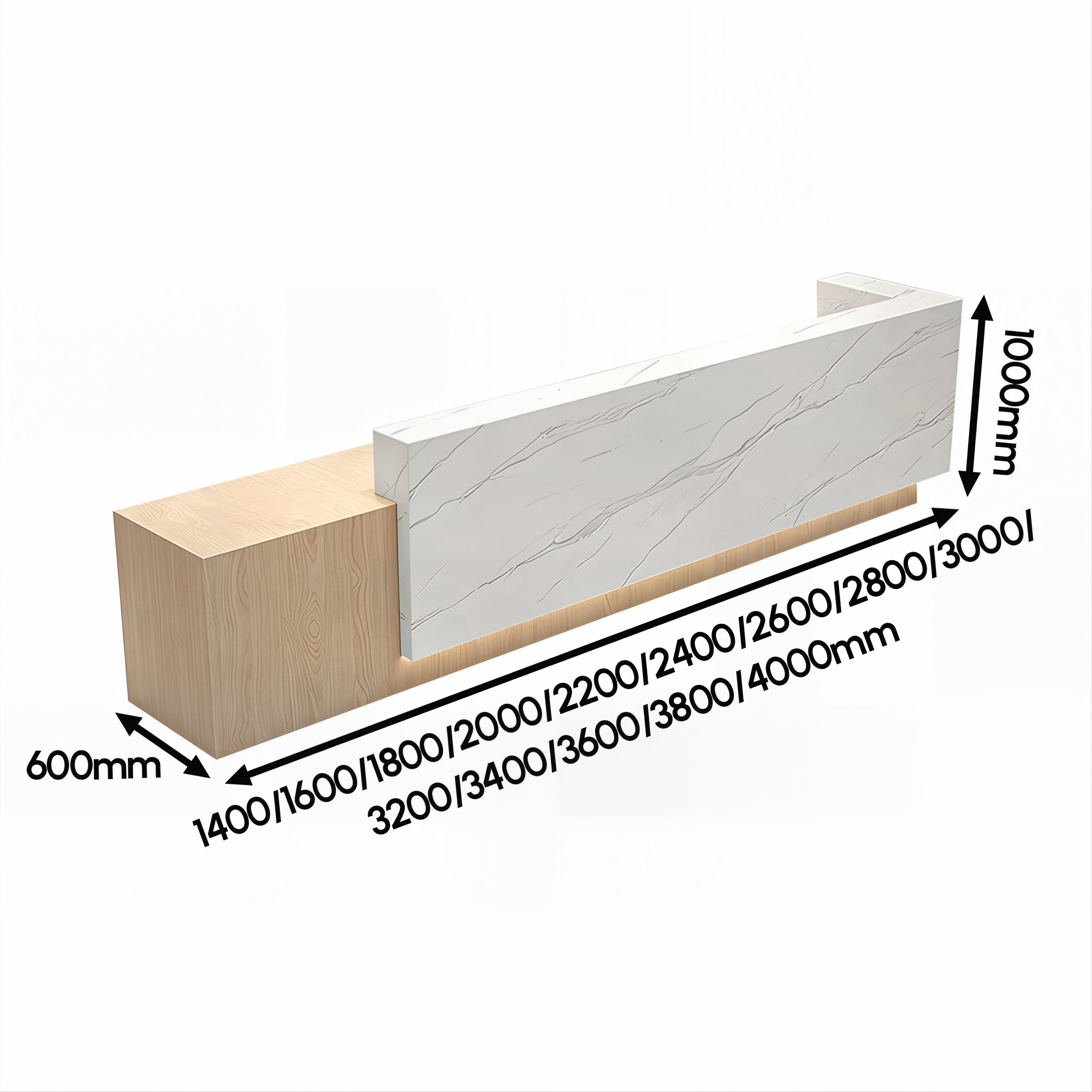 Professional Commercial Fitout Reception Desk for Modern Office Front-of-House Spaces