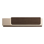 Contemporary Reception Desk with Backlit Timber Feature