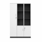 Multi-Section Office Storage and Display Cabinet