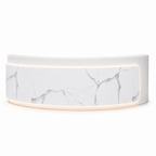 Premium Curved Reception Counter with Integrated LED Lighting