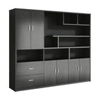 Executive Bookcase Cabinet with File Storage