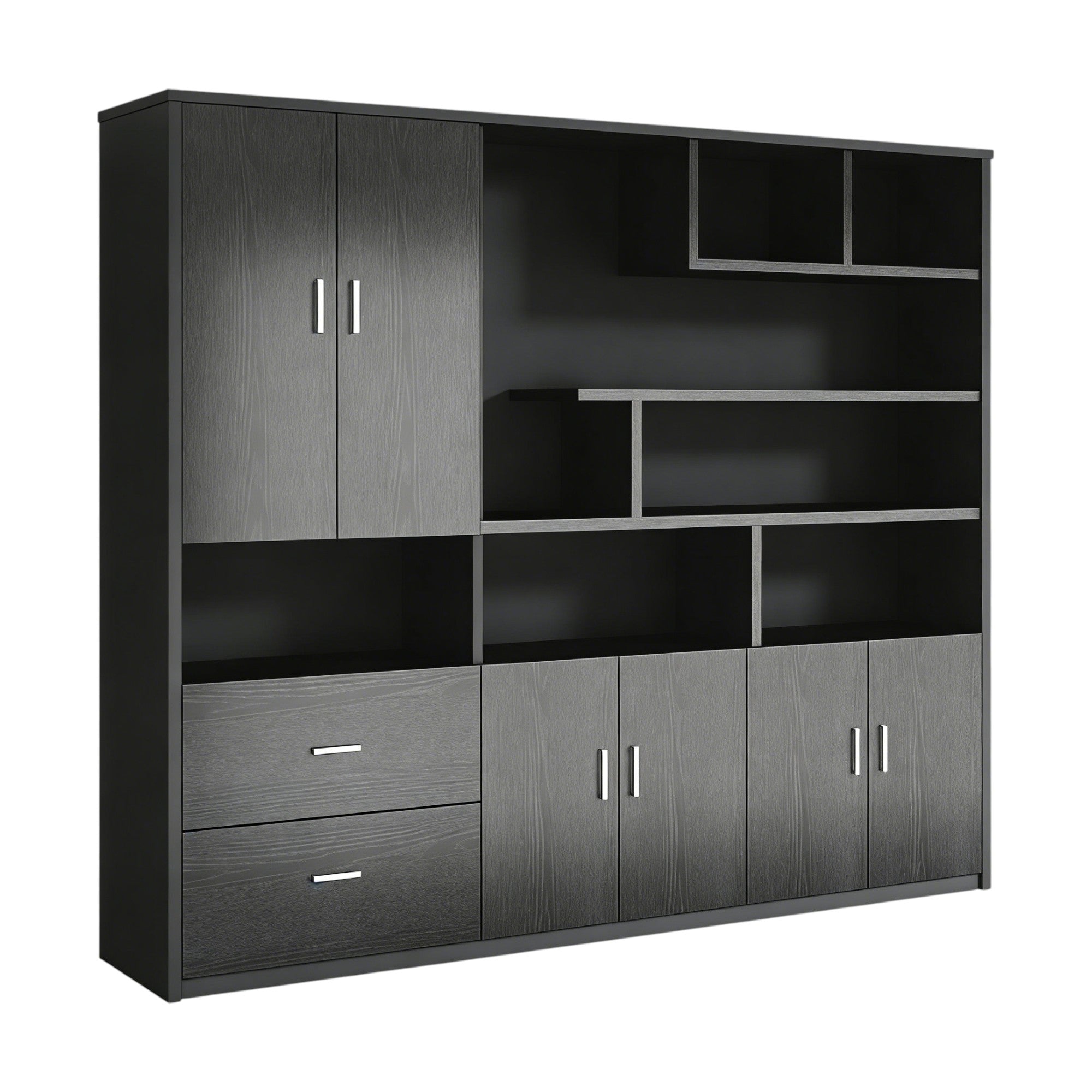 Executive Bookcase Cabinet with File Storage