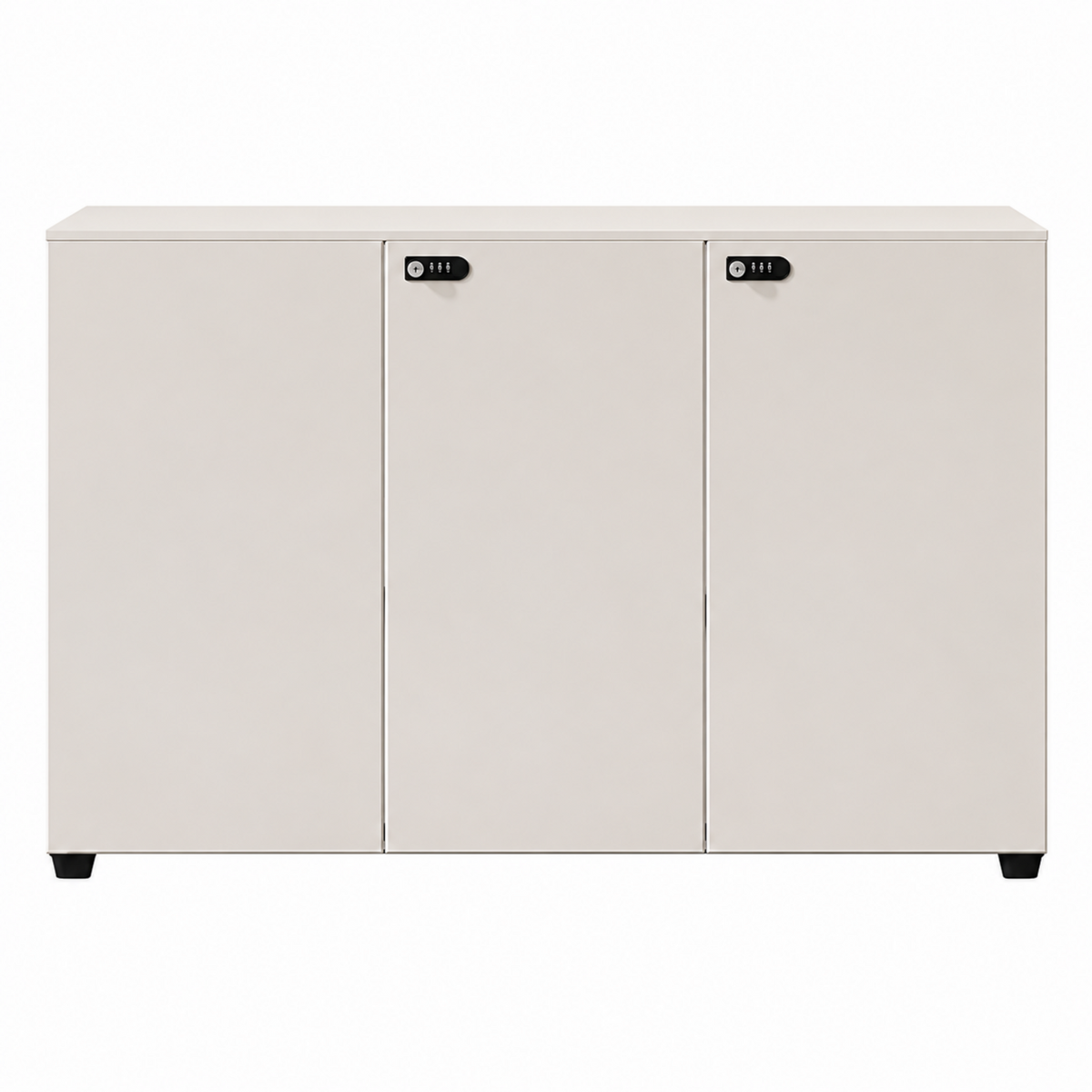 Contemporary Modular Office Storage Cabinet with Secure Custom Option