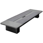 Premium Executive Dual-Tone Boardroom Table with Integrated Power