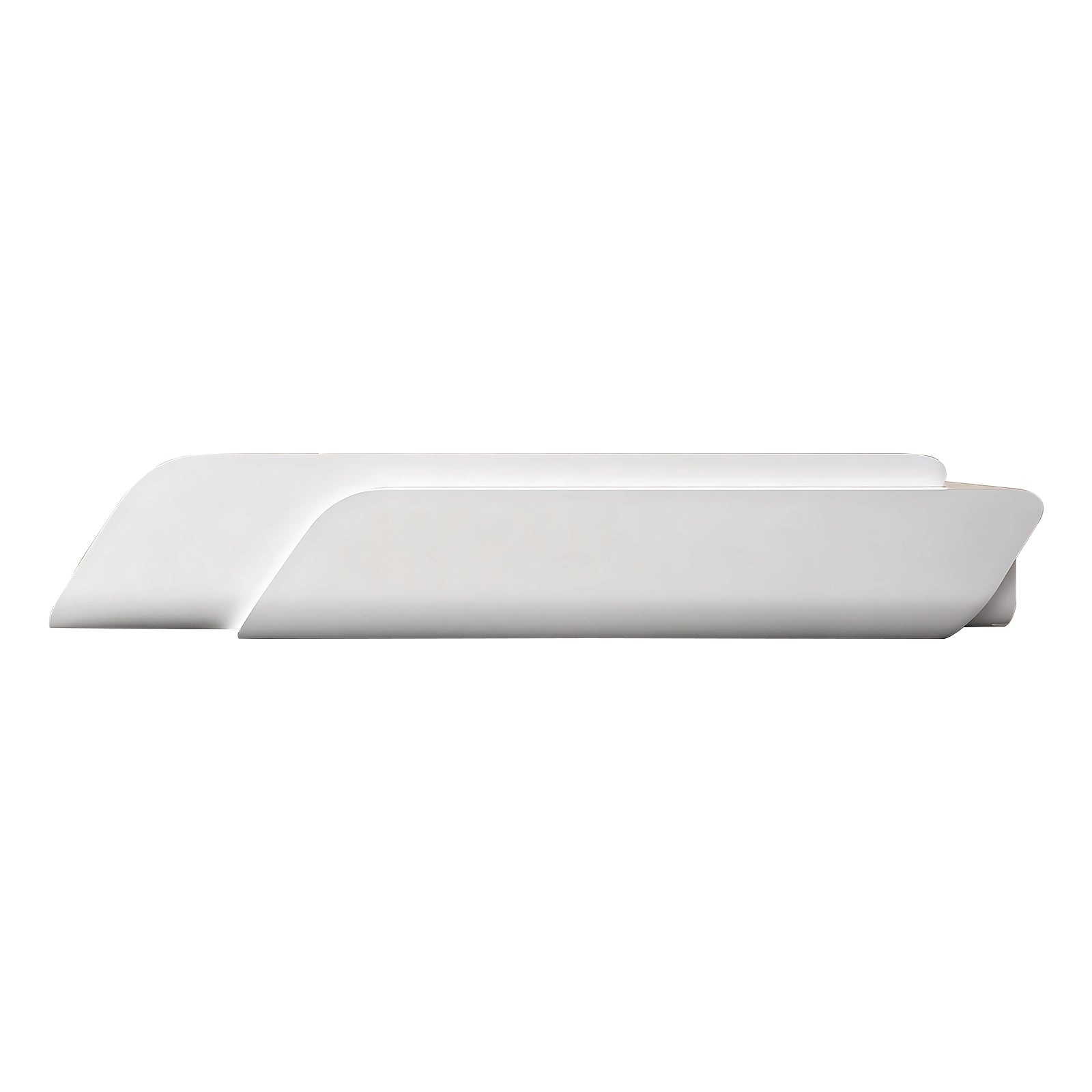 Contemporary Curved Office Reception Desk for Sleek Commercial Workspace Settings