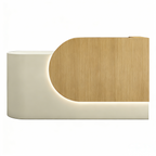 Compact Curved Reception Counter for Beauty and Skin Clinics
