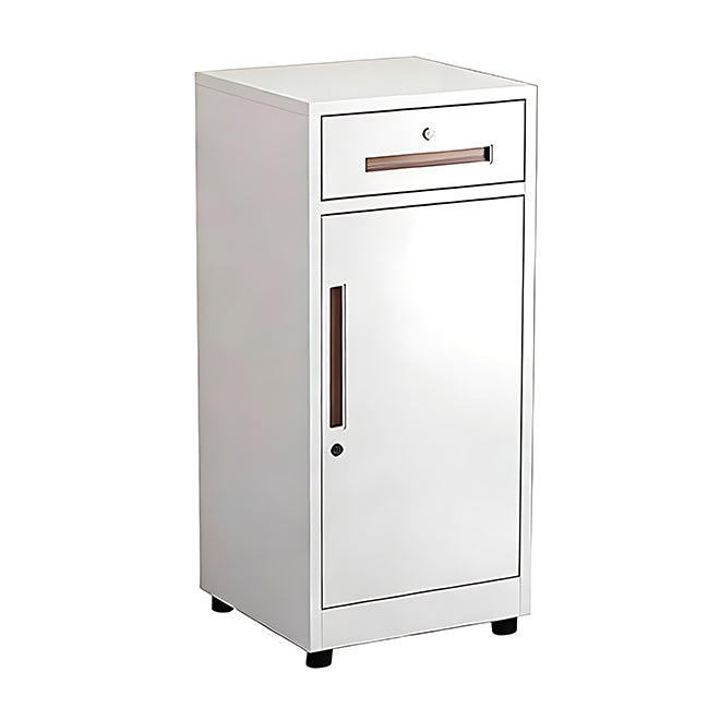 Slim Under Desk Lockable Office Storage Cabinet with Drawer