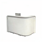 Modern Rounded Reception Desk With Raised Countertop