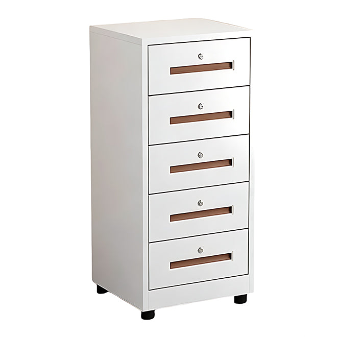 Slim Under Desk Lockable Office Storage Cabinet with Drawer