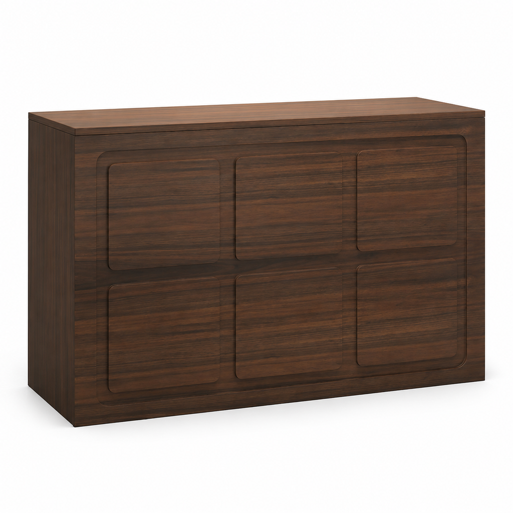 Modern Panel Reception Desk with Storage