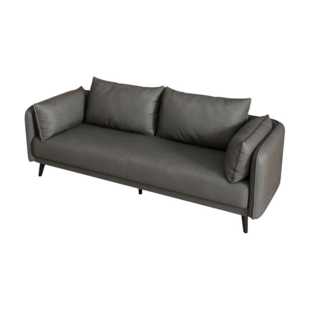 Sleek Modern Office Sofa Minimalist Reception Area Couch Executive Guest Waiting Room Seating