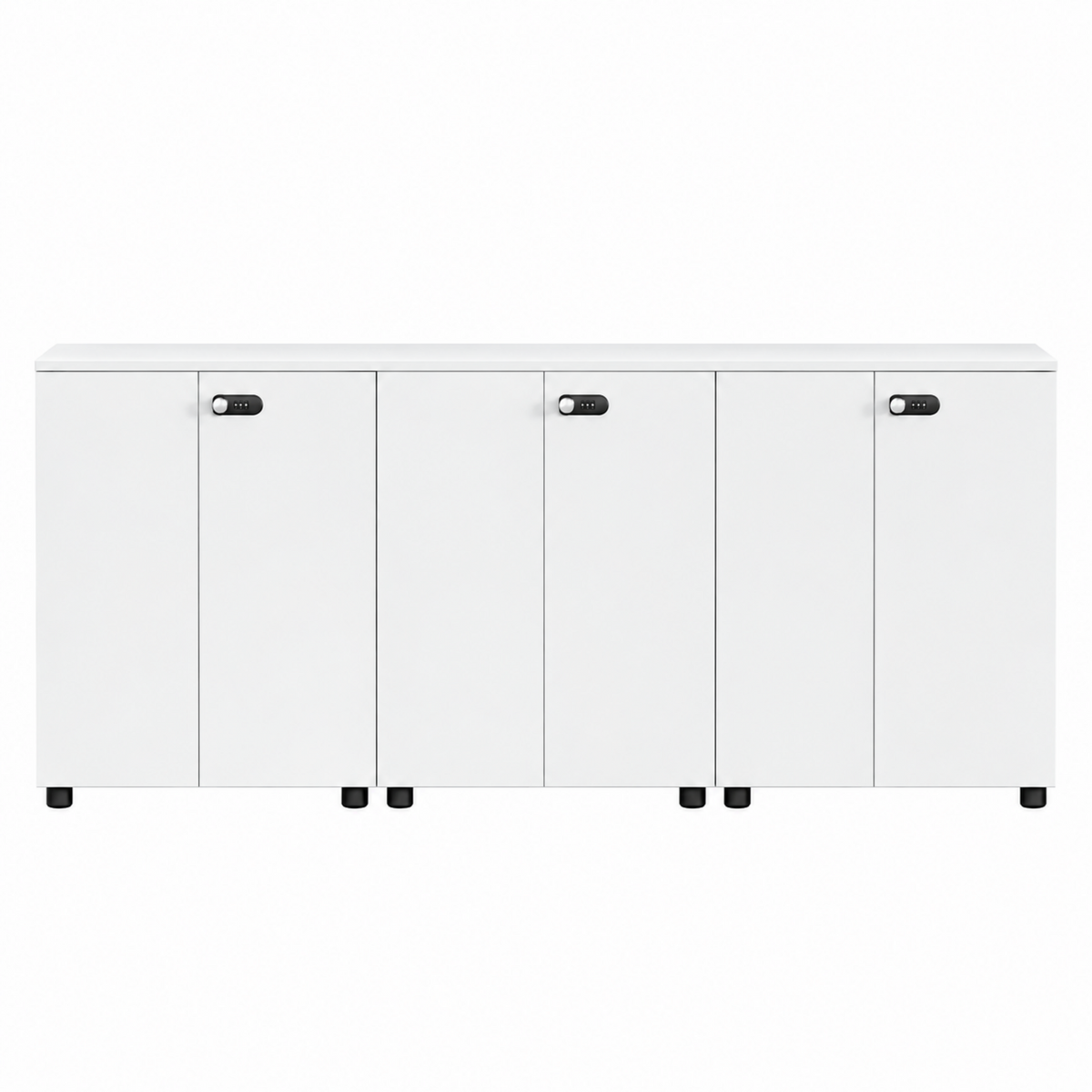 Contemporary Modular Office Storage Cabinet with Secure Custom Option