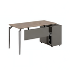 Minimalist Executive Desk with Open Return Storage