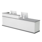 Commercial Reception Counter with Contemporary Design and Generous Workspace