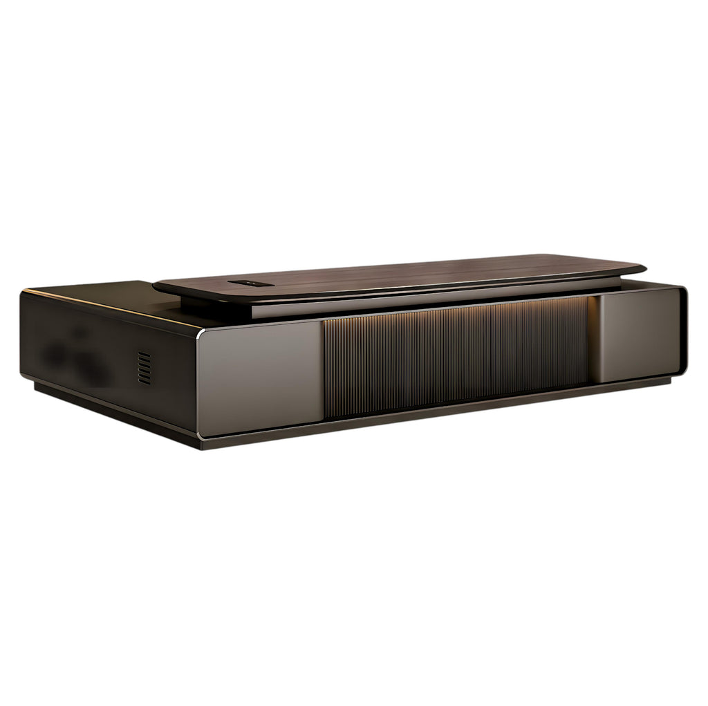 Premium Boss Desk with Storage Return