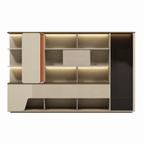 Modern Executive Storage Wall Unit with Wardrobe