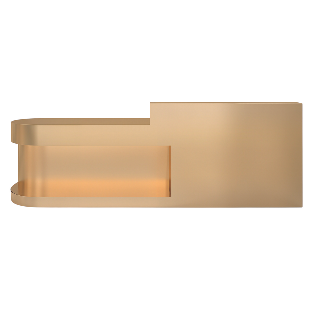 Modern Reception Desk with Display Shelf