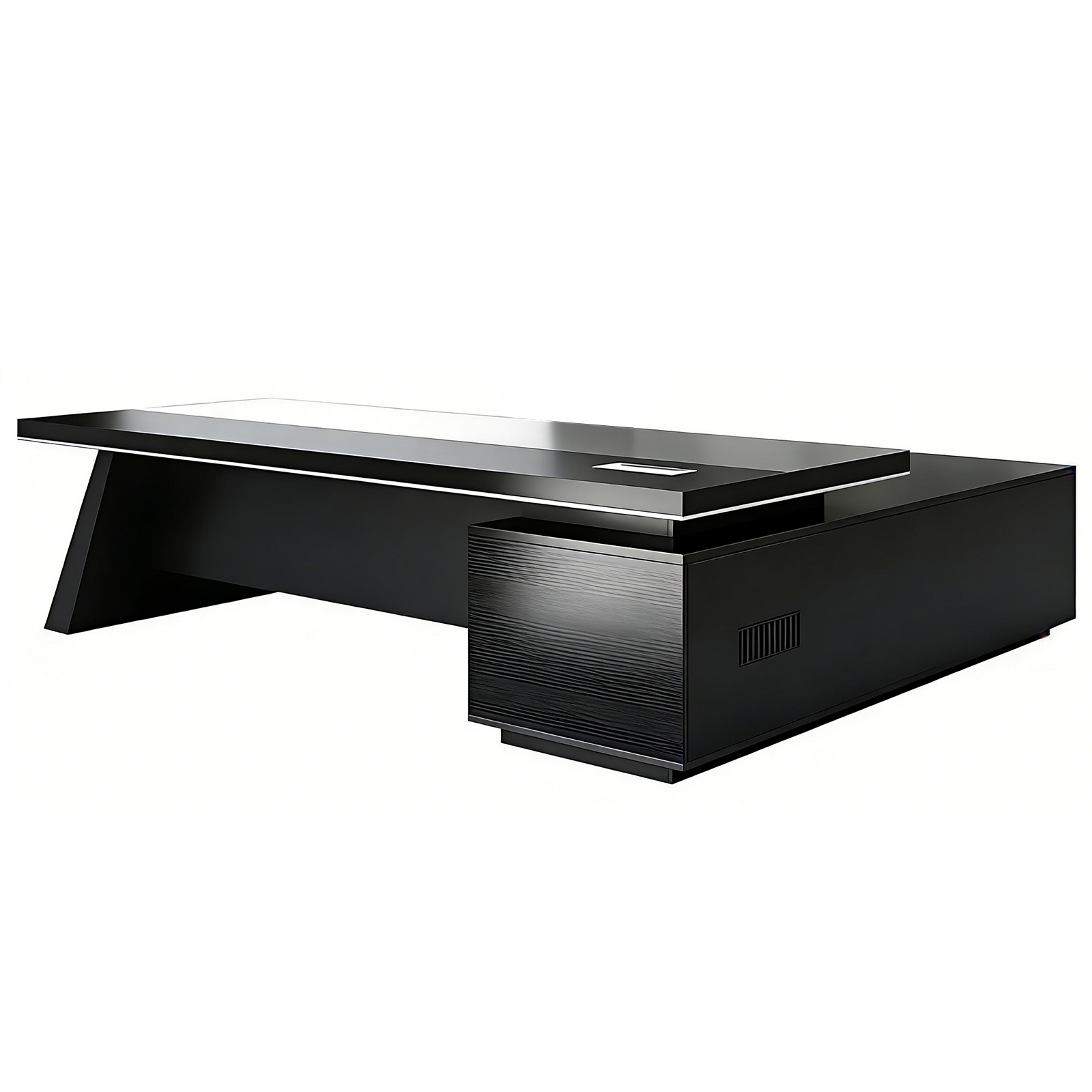 Designer Executive Office Desk with Storage Cabinet
