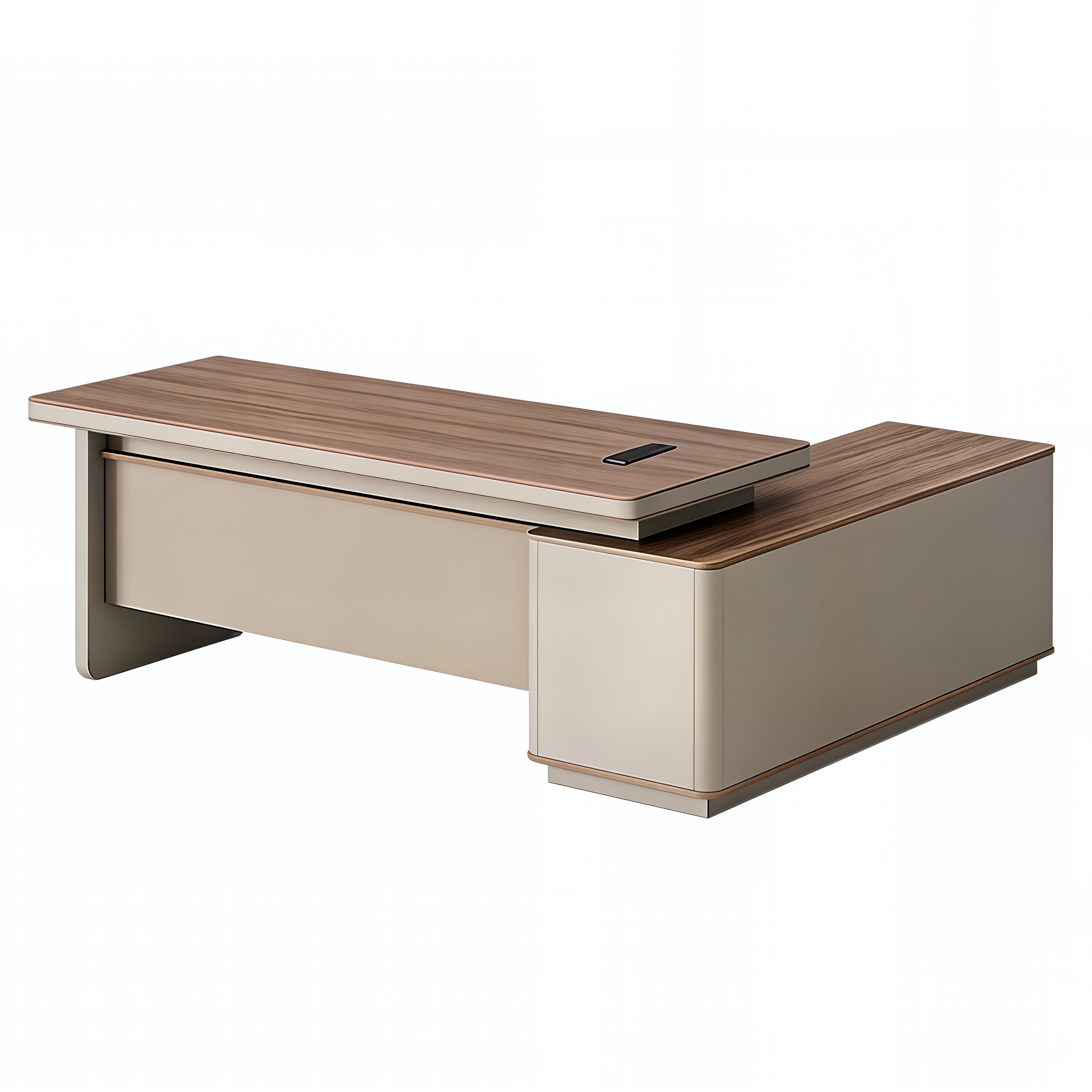Designer Executive Desk with Rounded Edge Detail