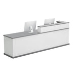 Commercial Reception Counter with Contemporary Design and Generous Workspace