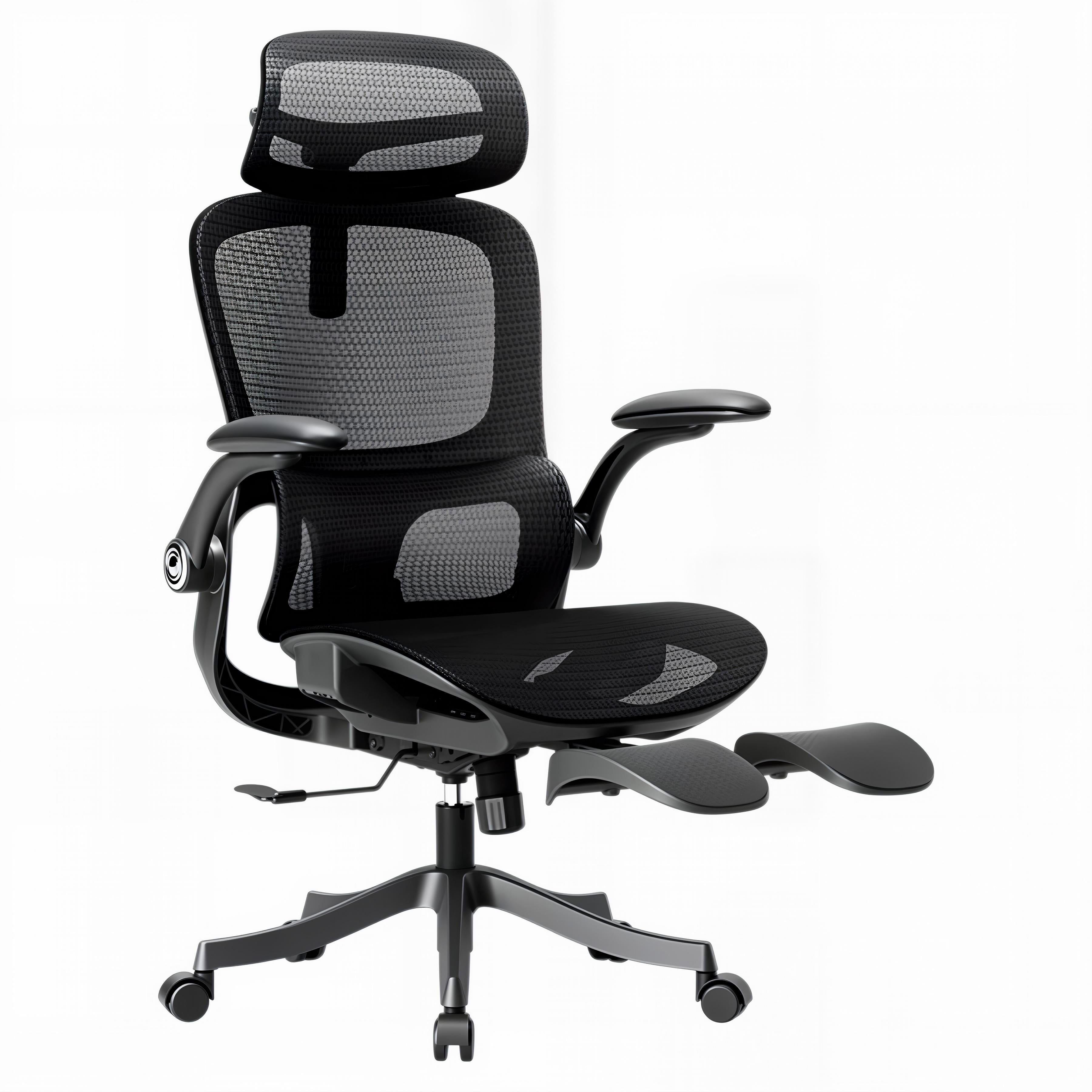 Ergonomic Full Mesh Task Chair with 4D Lumbar Support and Dynamic Linkage Armrests