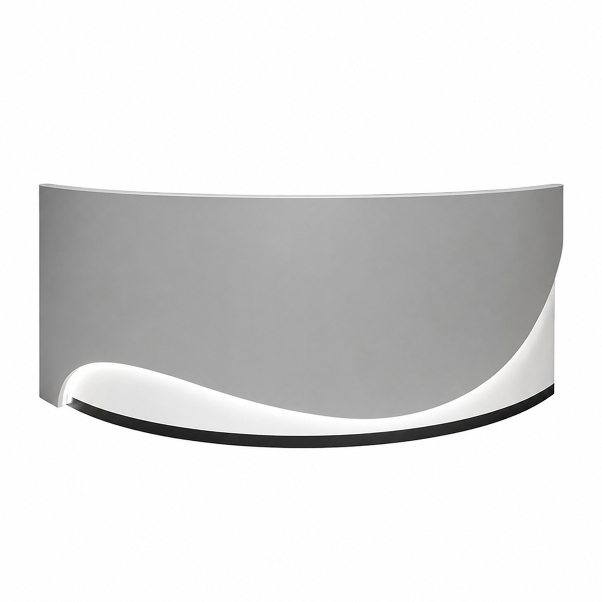 Modern Reception Desk with Storage, LED and Custom Logo