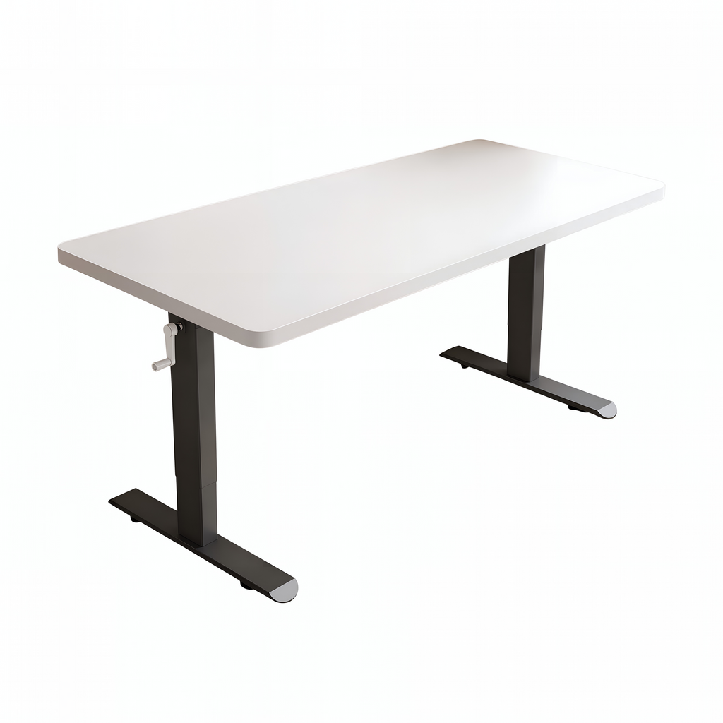Adjustable Workstation Desk with Rounded Edges