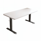 Adjustable Workstation Desk with Rounded Edges