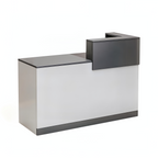 Contemporary Welcome Desk with Elevated Counter Front