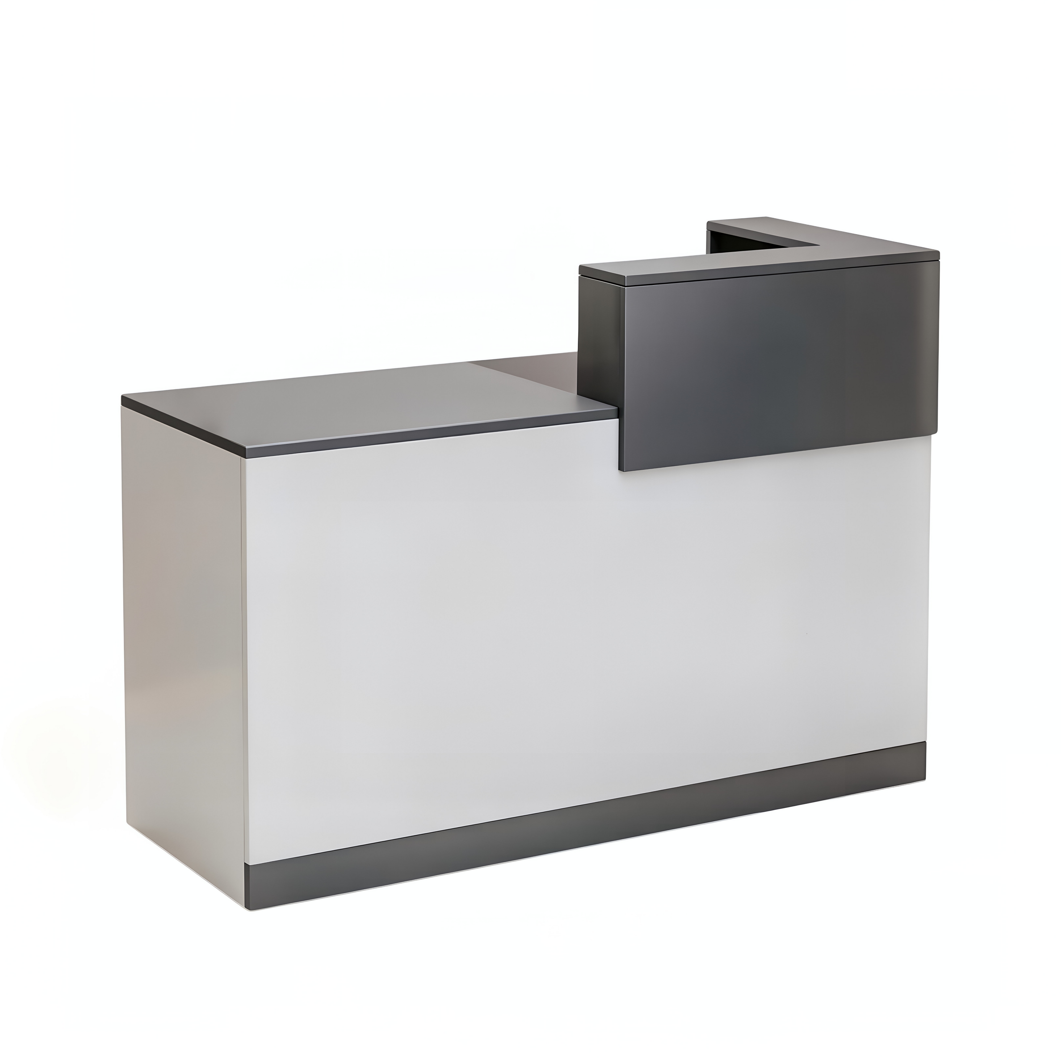 Contemporary Welcome Desk with Elevated Counter Front