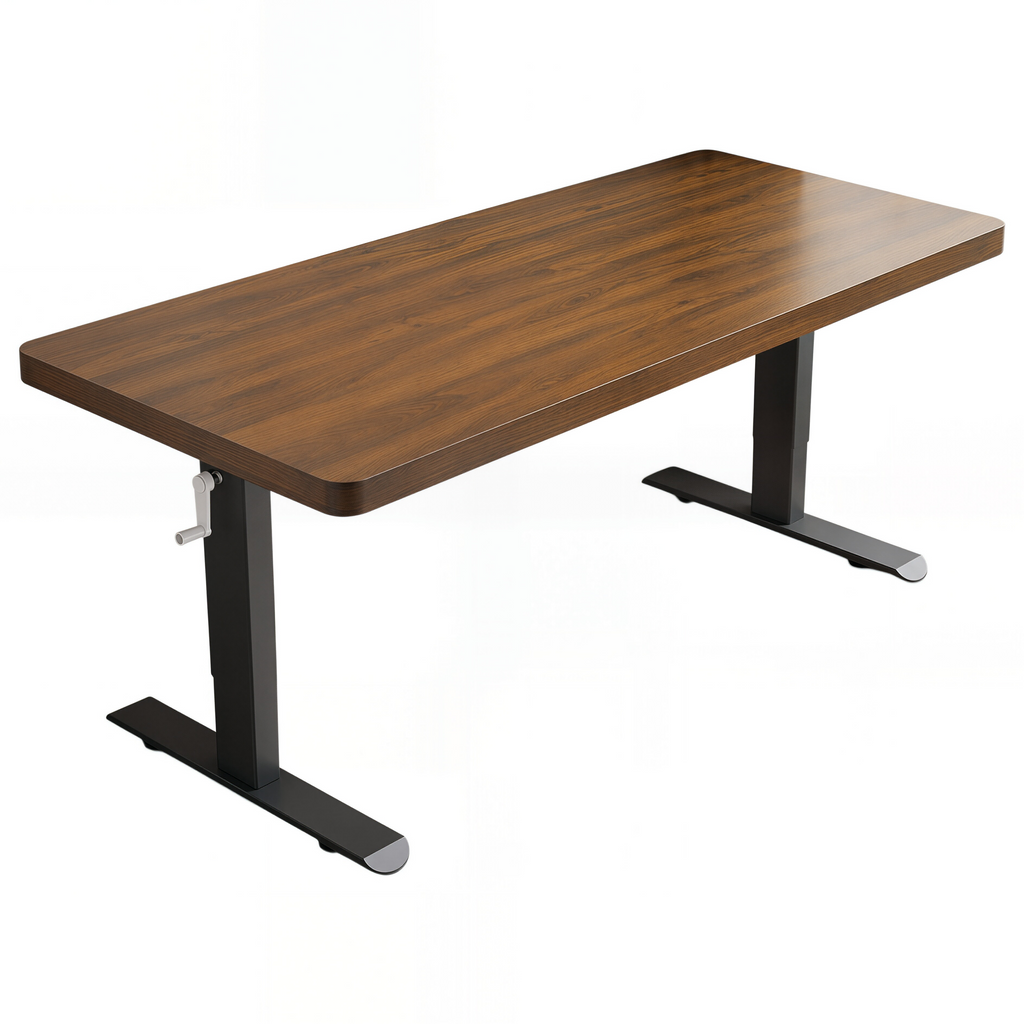 Adjustable Workstation Desk with Rounded Edges