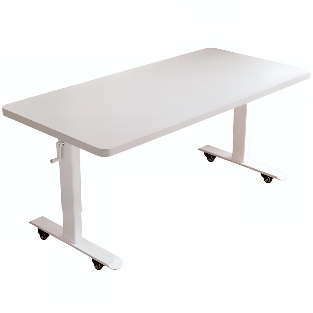 Adjustable Workstation Desk with Rounded Edges