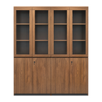 Classic Walnut Executive Display Cabinet