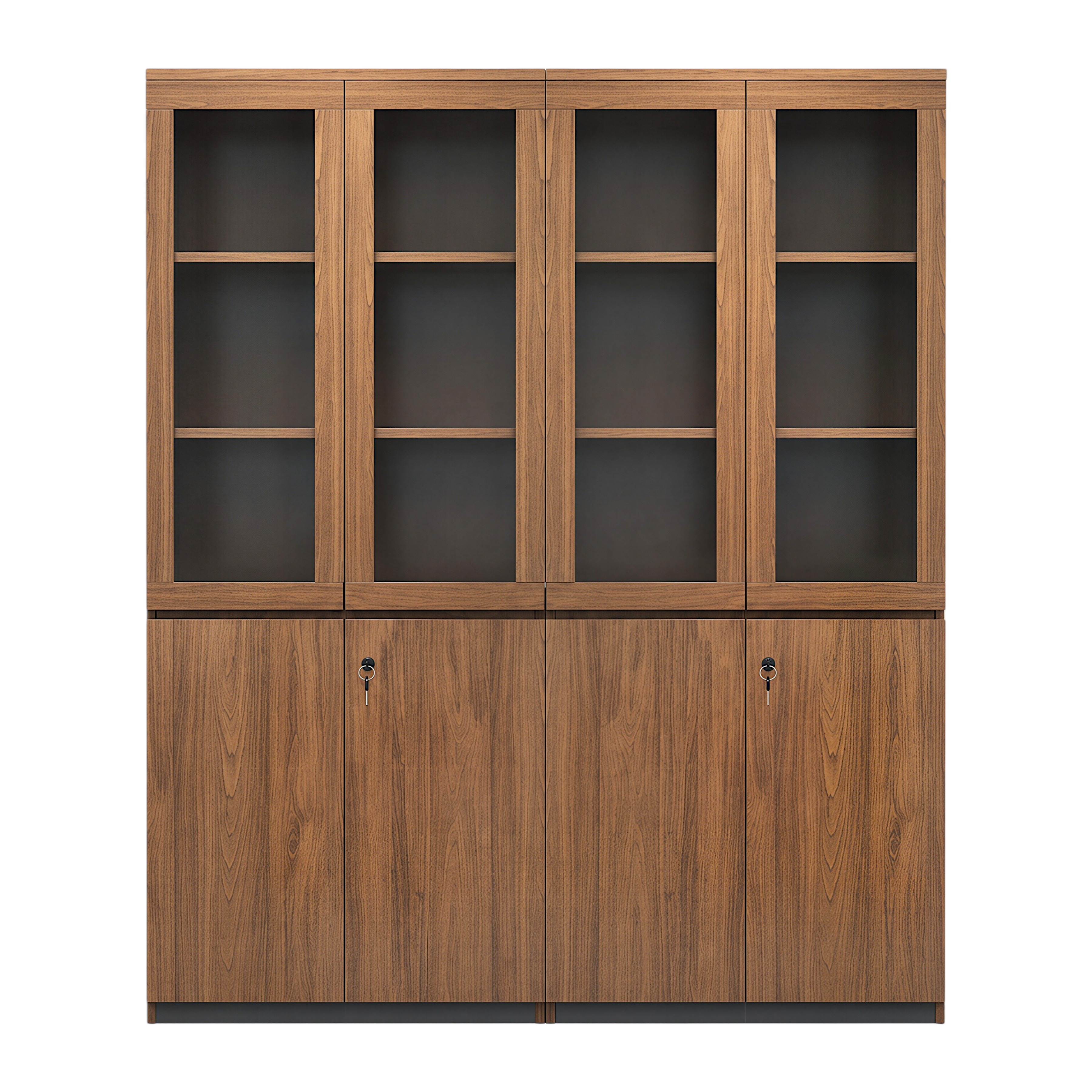 Classic Walnut Executive Display Cabinet