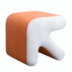 Contemporary Geometric Lounge Stool