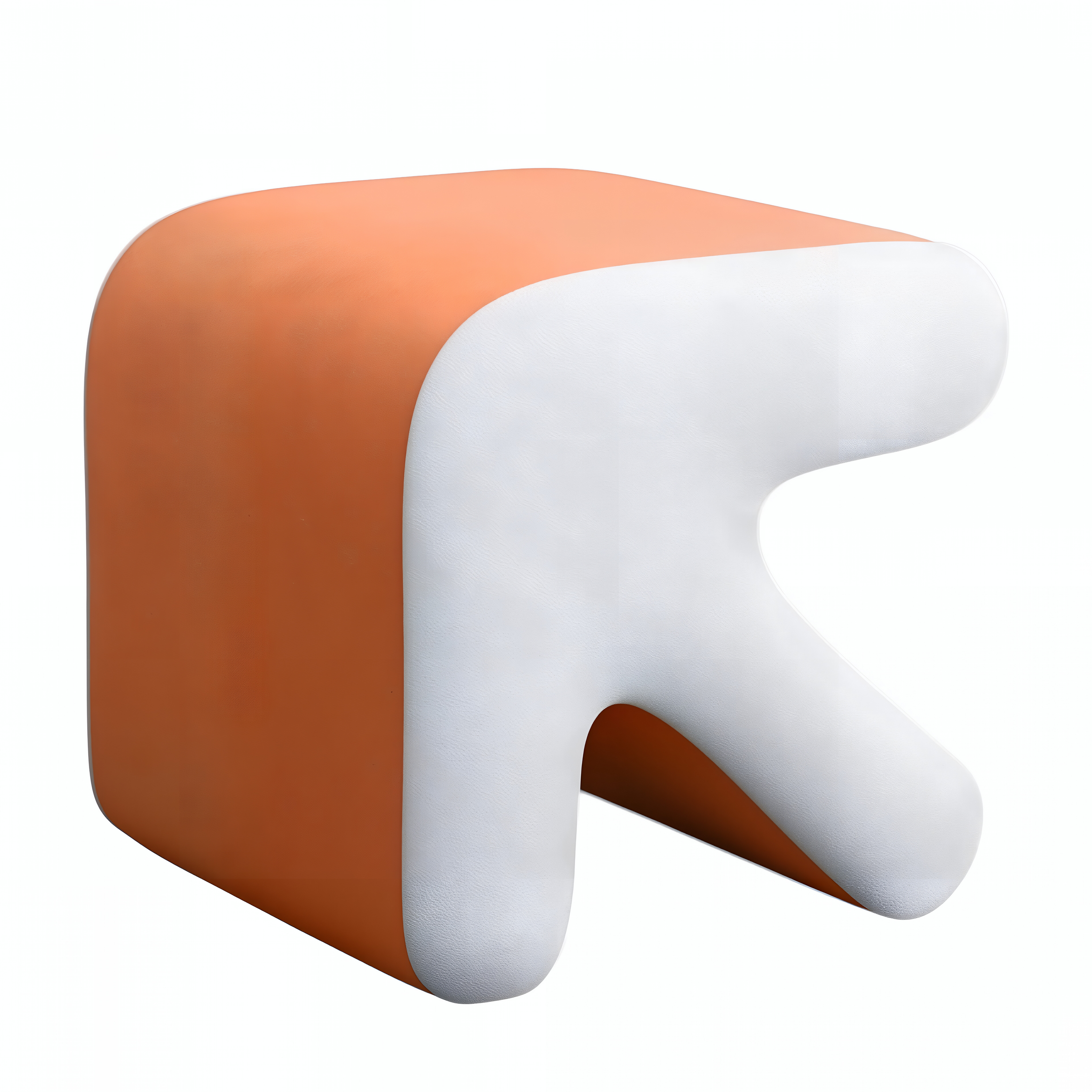 Contemporary Geometric Lounge Stool