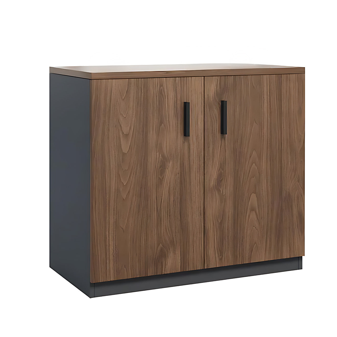 Modern Wood-Finish Office Storage Cabinet for Organised Workspaces