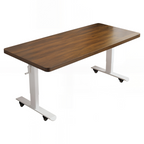 Adjustable Workstation Desk with Rounded Edges