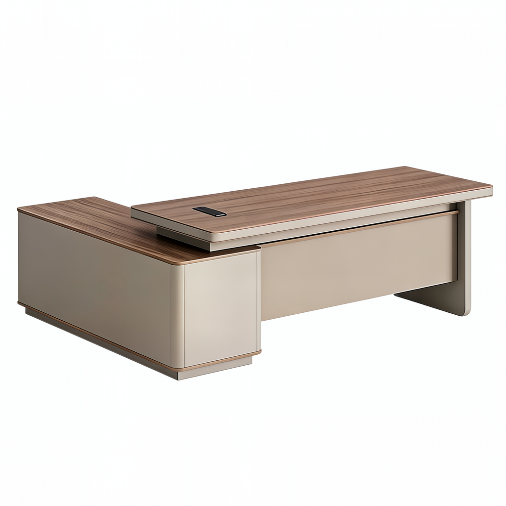 Designer Executive Desk with Rounded Edge Detail