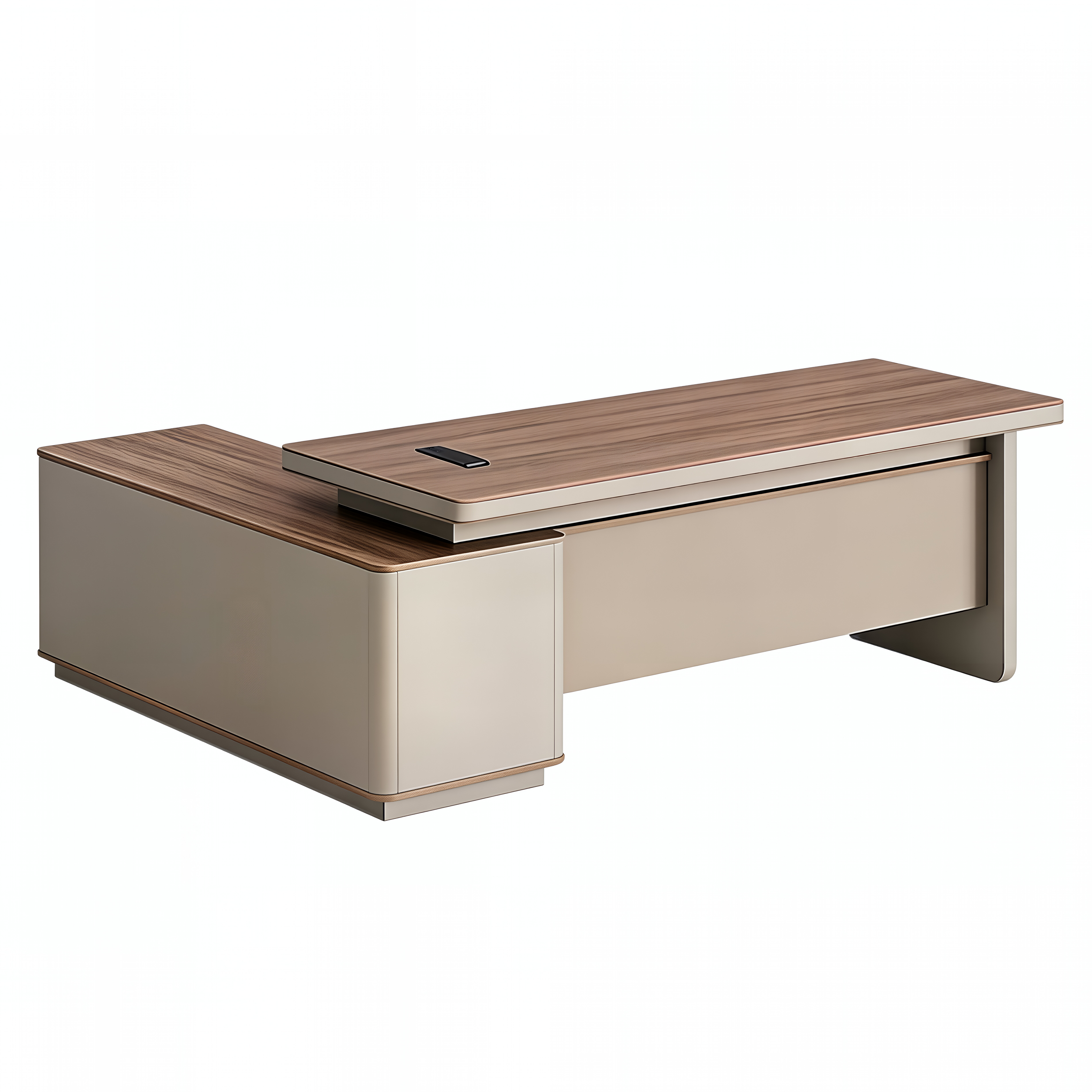 Designer Executive Desk with Rounded Edge Detail