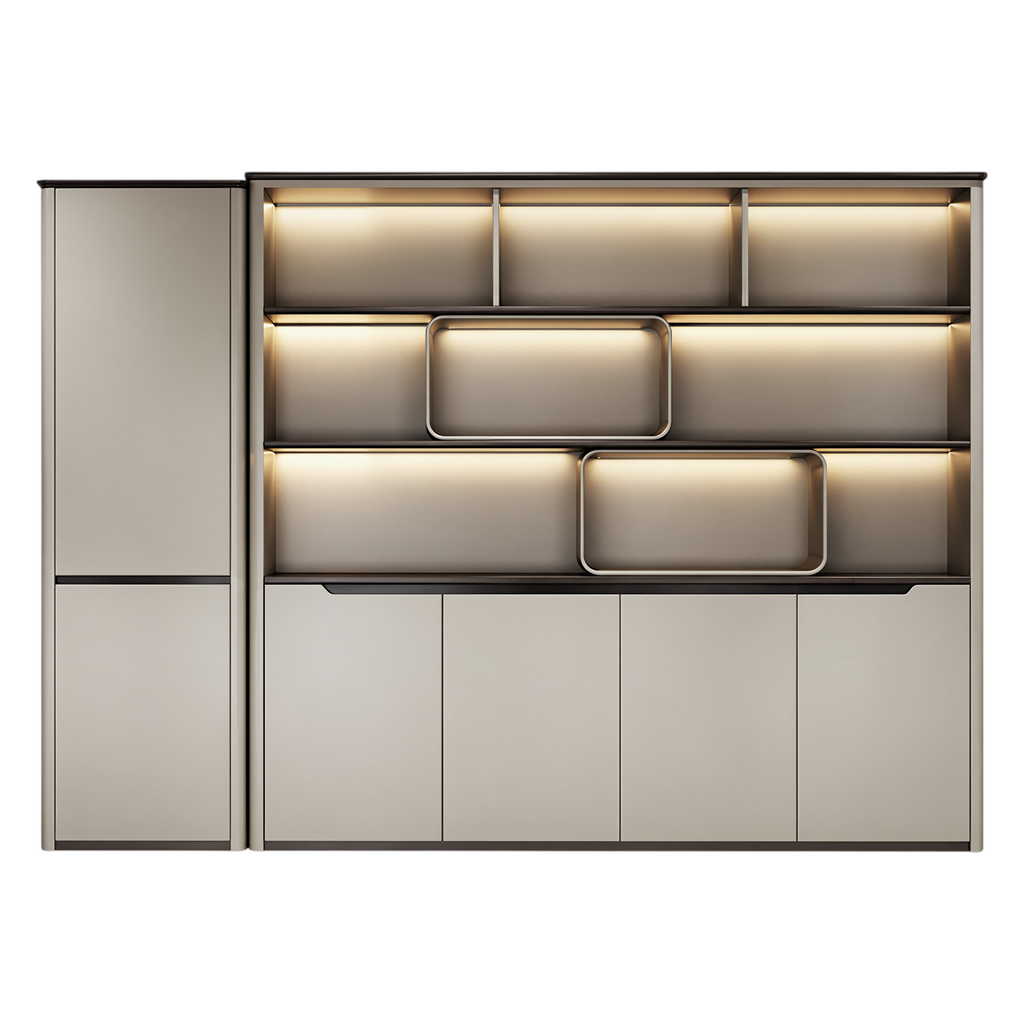 Prestige Illuminated Office Storage Wall