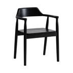 Modern Timber Dining Armchair with Customisable Seat Options