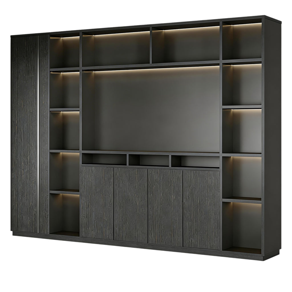 Executive Office Display and Storage Wall Unit